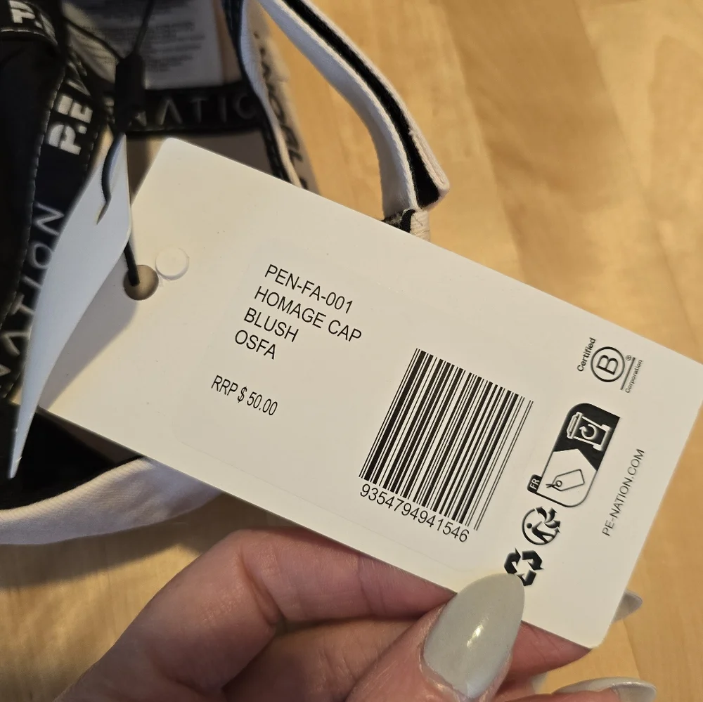 P.E Nation Homage Cap Blush NWT